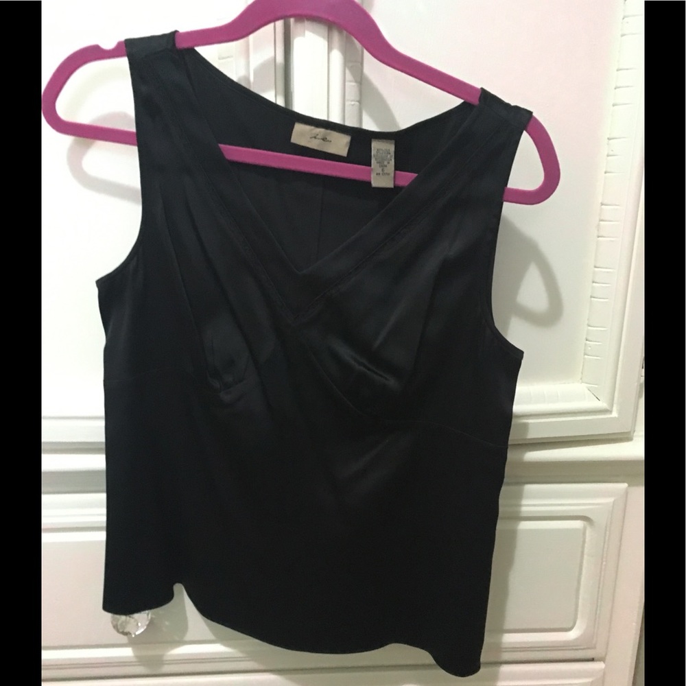 i.e. silk v-neck shell